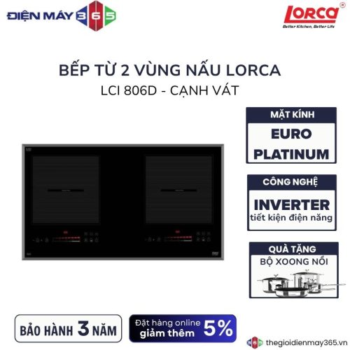 Bếp từ đôi Lorca LCI 806D