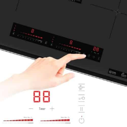 Bếp từ đôi Tomate TOM 02I‐G5 pro lắp âm 9 Bảng điều khiển bếp từ đôi Tomate TOM 02I‐G5 pro lắp âm